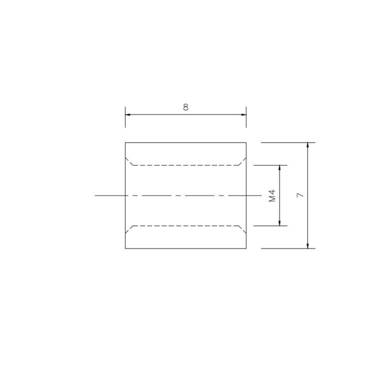 M4 Coupling Nut RKRN
